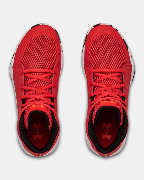 Grade School UA Jet 2019 Basketball Shoes, Red, pdpMainDesktop image number 2